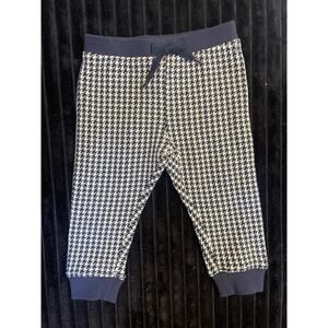 Janie And Jack Baby Boy 6 to 12M Houndstooth Tapered Leg Pull-On Fleece Joggers